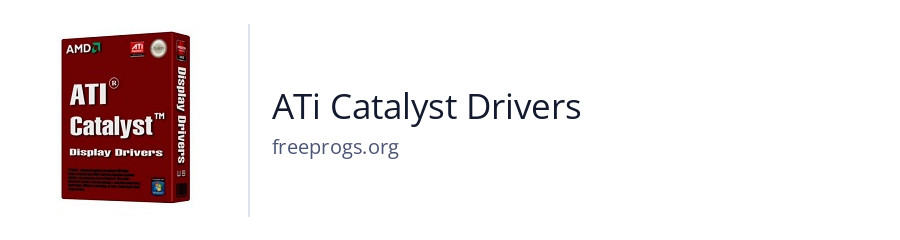 ATi Catalyst Drivers