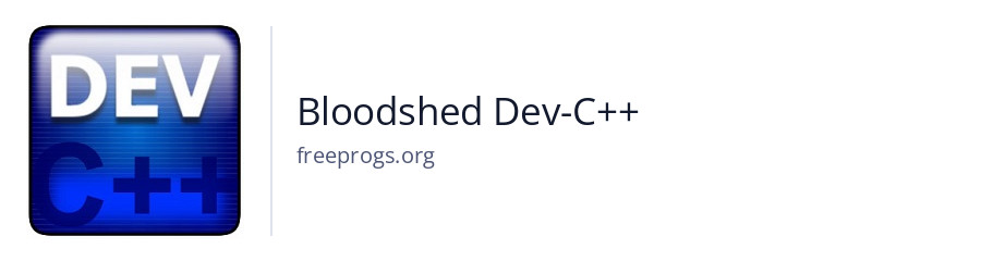 Bloodshed Dev-C++
