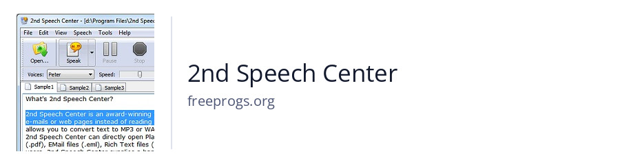 2nd Speech Center