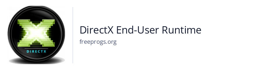 DirectX End-User Runtime