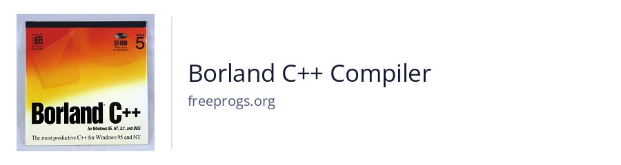 Borland C++ Compiler