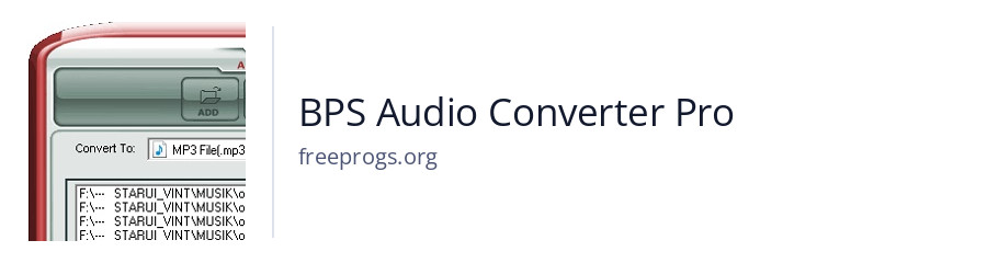 BPS Audio Converter Pro