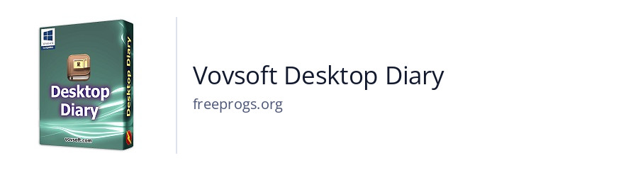 Vovsoft Desktop Diary