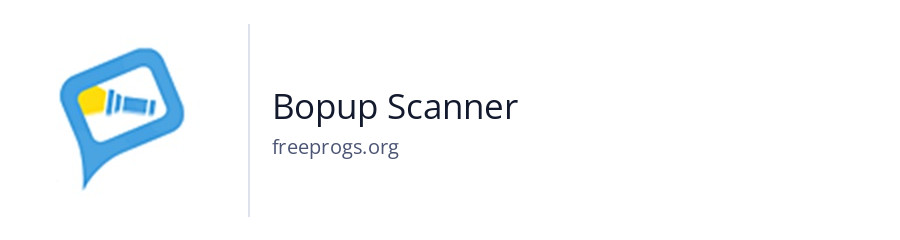 Bopup Scanner