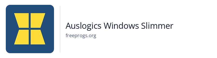 Auslogics Windows Slimmer