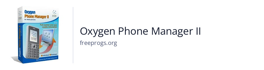 Oxygen Phone Manager II