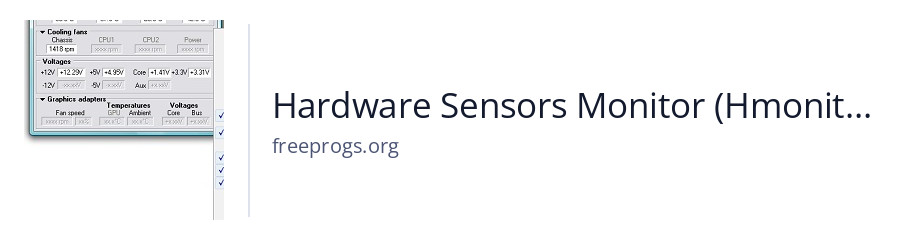 Hardware Sensors Monitor (Hmonitor)