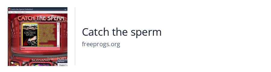 Catch the sperm