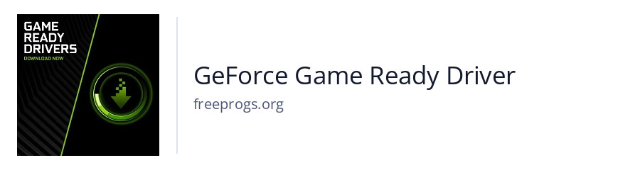 GeForce Game Ready Driver