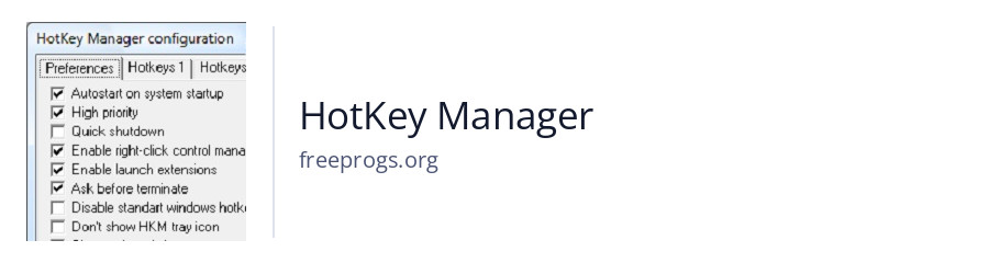 HotKey Manager