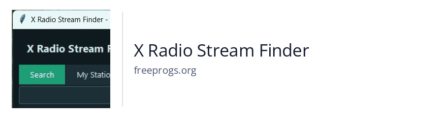 X Radio Stream Finder