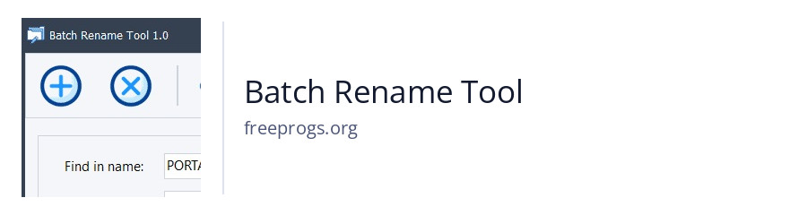 Batch Rename Tool