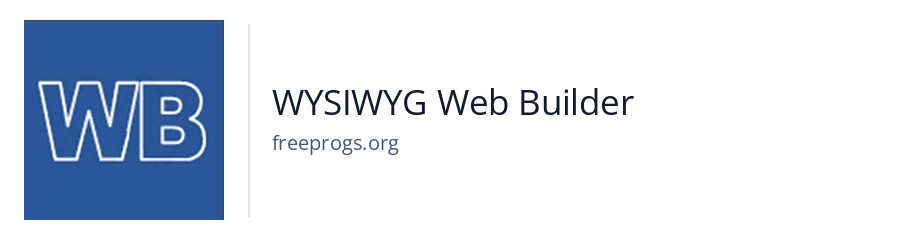 WYSIWYG Web Builder