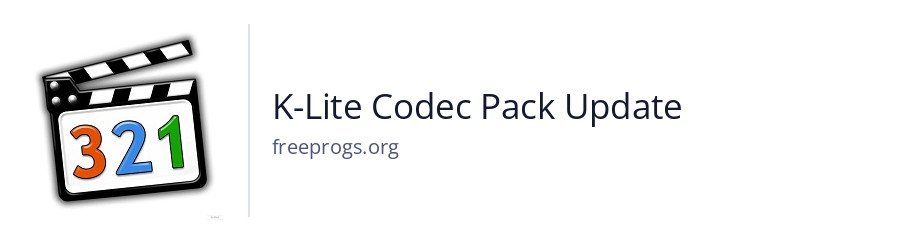 K-Lite Codec Pack Update