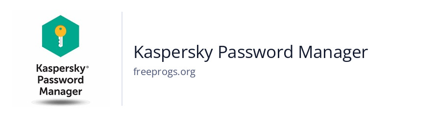 Kaspersky Password Manager