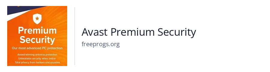 Avast Premium Security