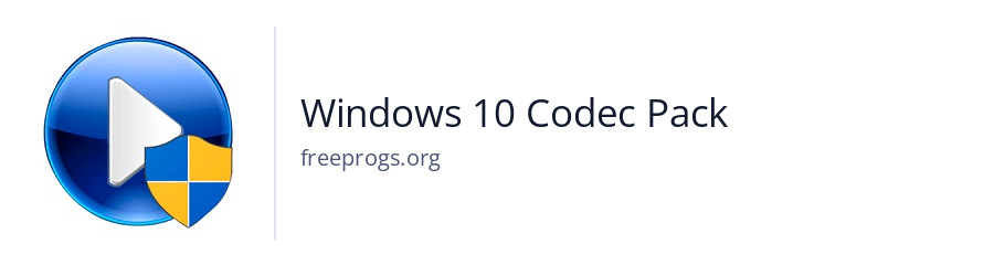 Windows 10 Codec Pack