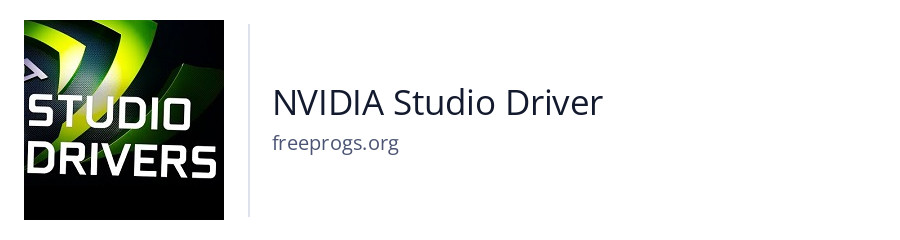 NVIDIA Studio Driver