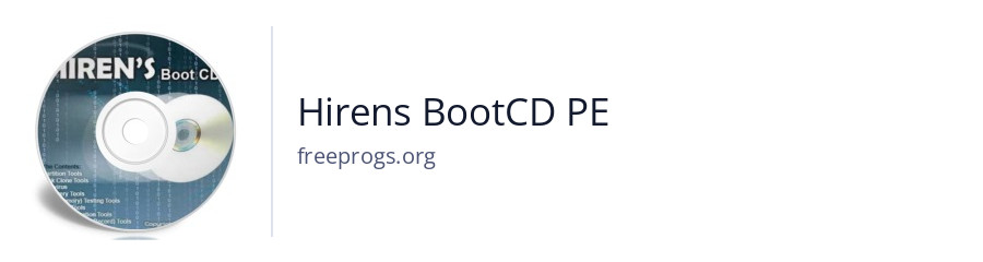 Hirens BootCD PE