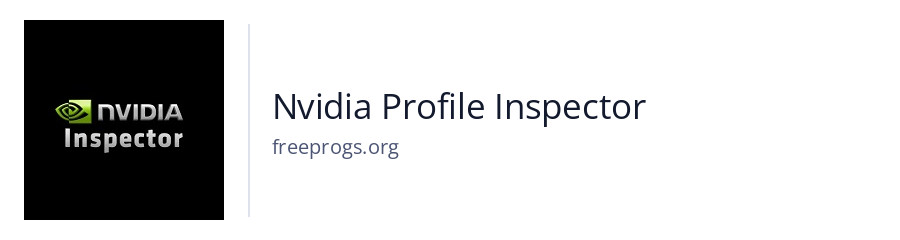 Nvidia Profile Inspector