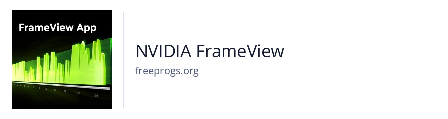 NVIDIA FrameView