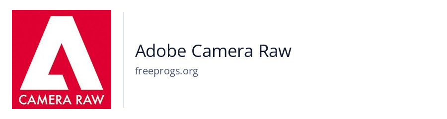 Adobe Camera Raw