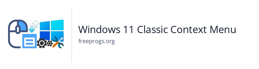 Windows 11 Classic Context Menu