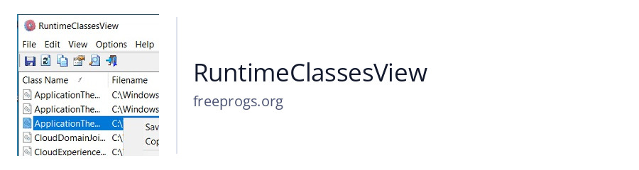 RuntimeClassesView