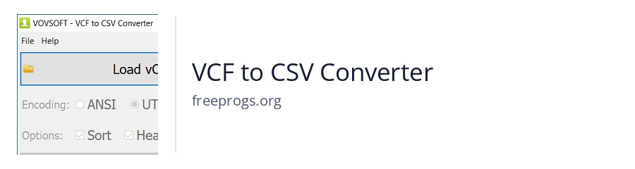 VCF to CSV Converter