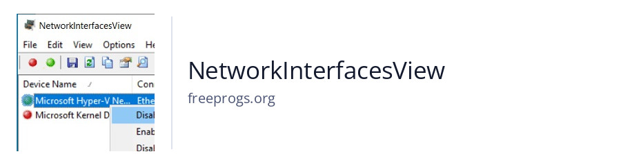 NetworkInterfacesView