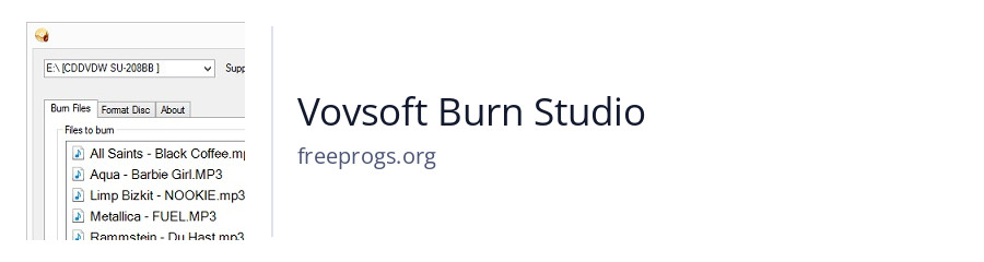 Vovsoft Burn Studio