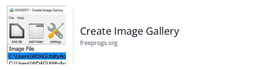 Create Image Gallery