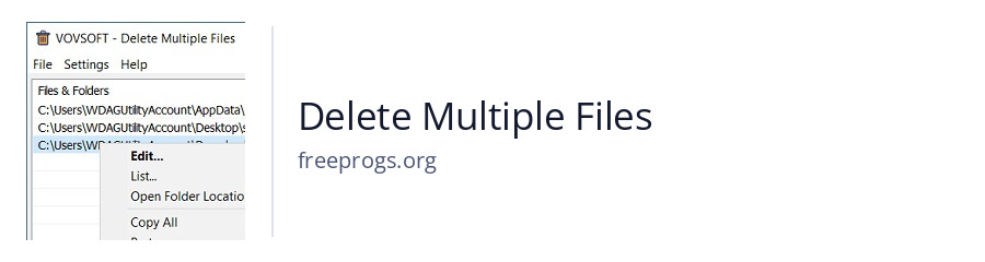 Delete Multiple Files