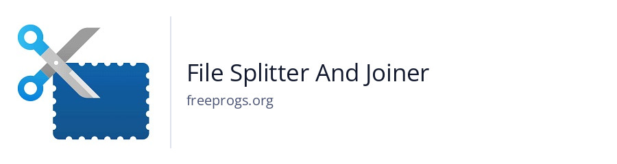 File Splitter And Joiner