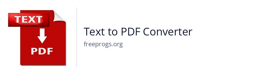 Text to PDF Converter