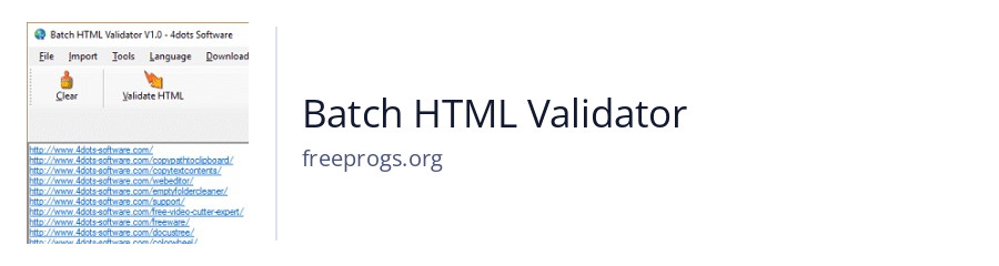 Batch HTML Validator