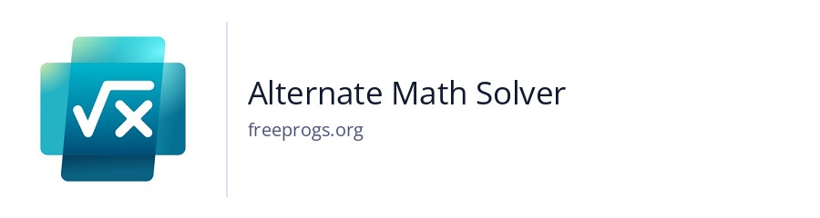 Alternate Math Solver