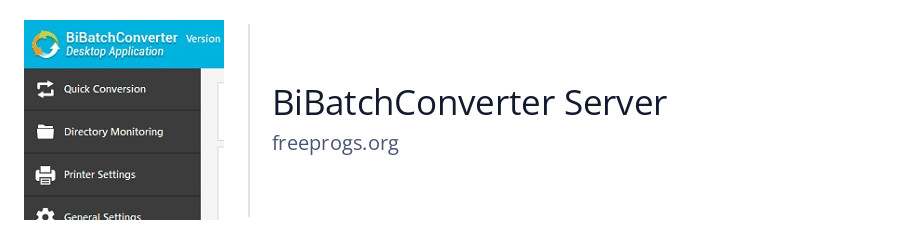 BiBatchConverter Server