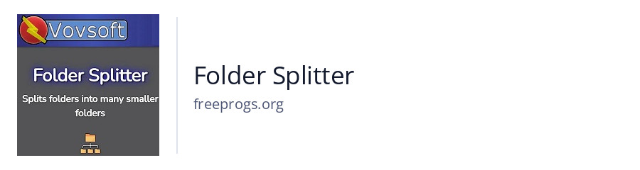 Folder Splitter