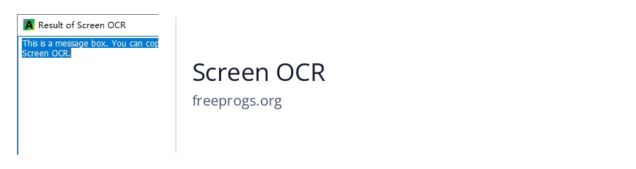 Screen OCR