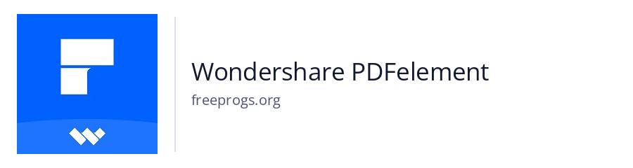 Wondershare PDFelement