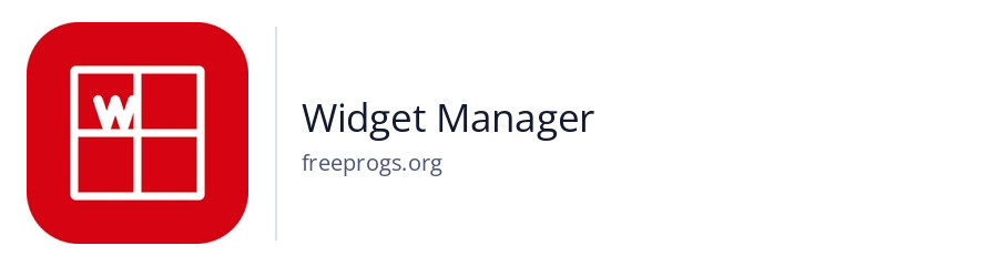 Widget Manager