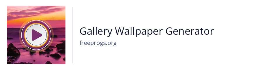 Gallery Wallpaper Generator