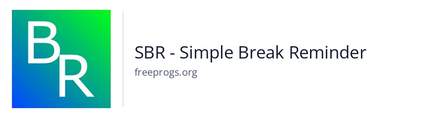 SBR - Simple Break Reminder