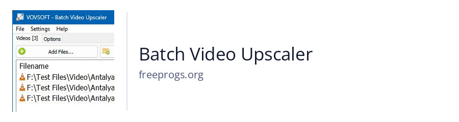 Batch Video Upscaler