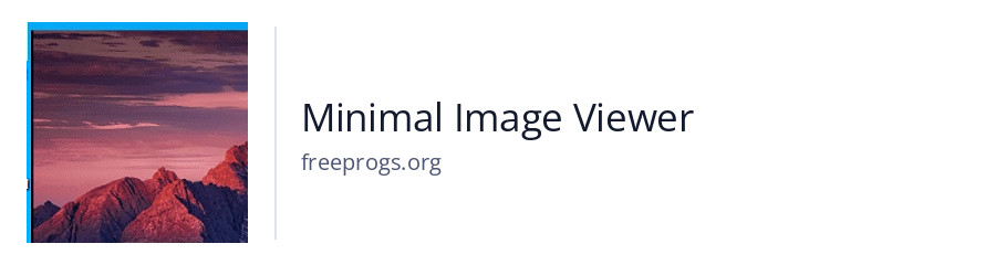 Minimal Image Viewer