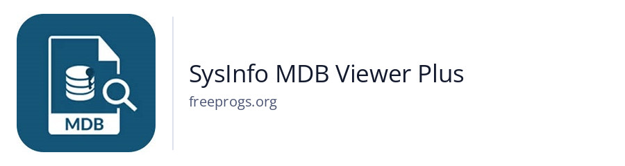 SysInfo MDB Viewer Plus