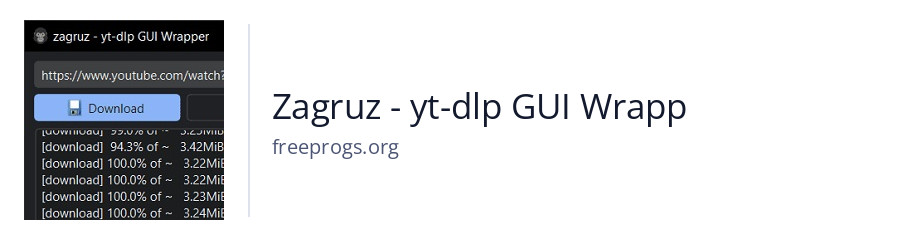 Zagruz - yt-dlp GUI Wrapp