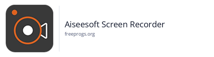 Aiseesoft Screen Recorder