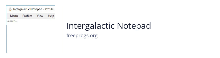 Intergalactic Notepad